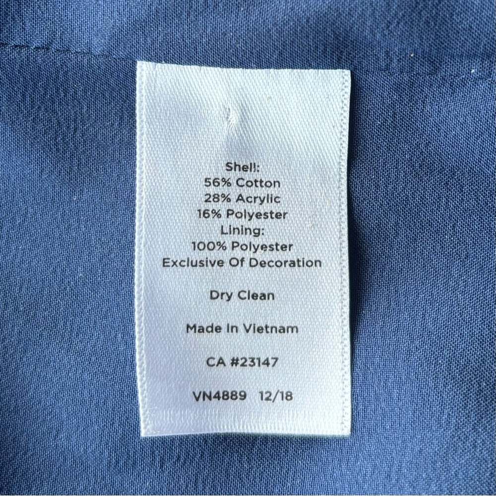 Talbots Textured Navy Blazer - Picture 4 of 6